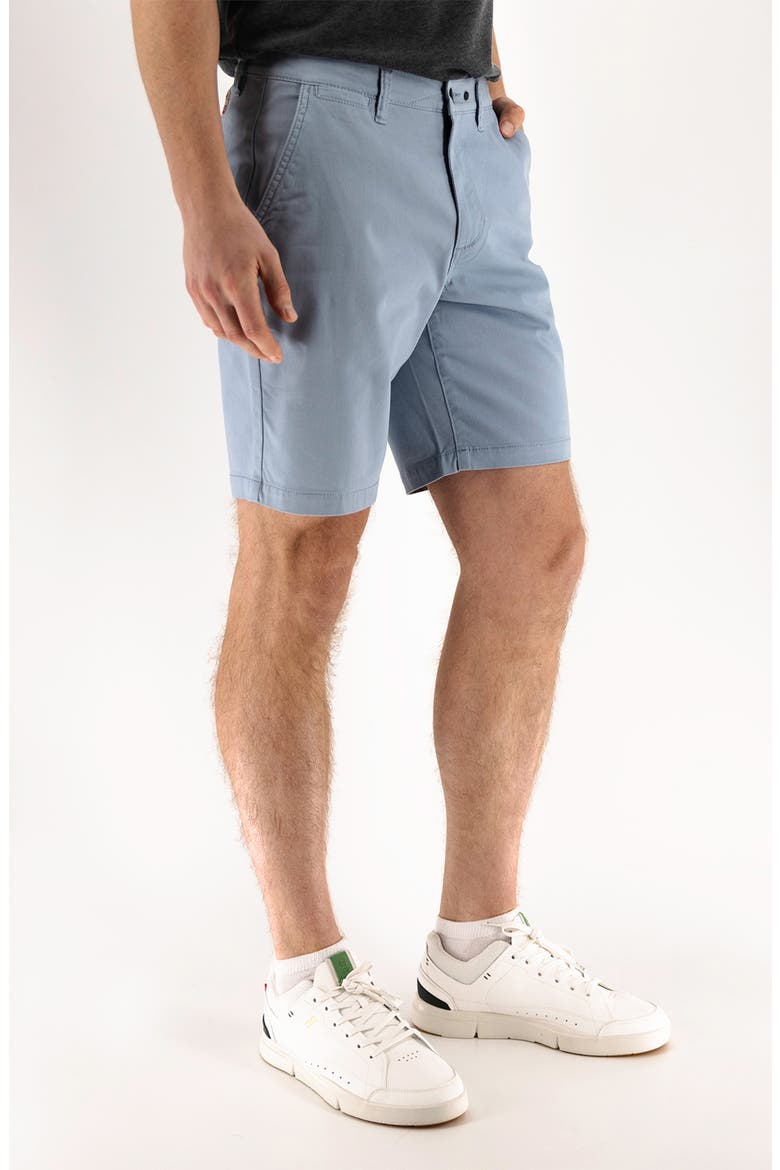 9-Inch Performance Stretch Chino Shorts, Alternate, color, DUSTLY BLUE
