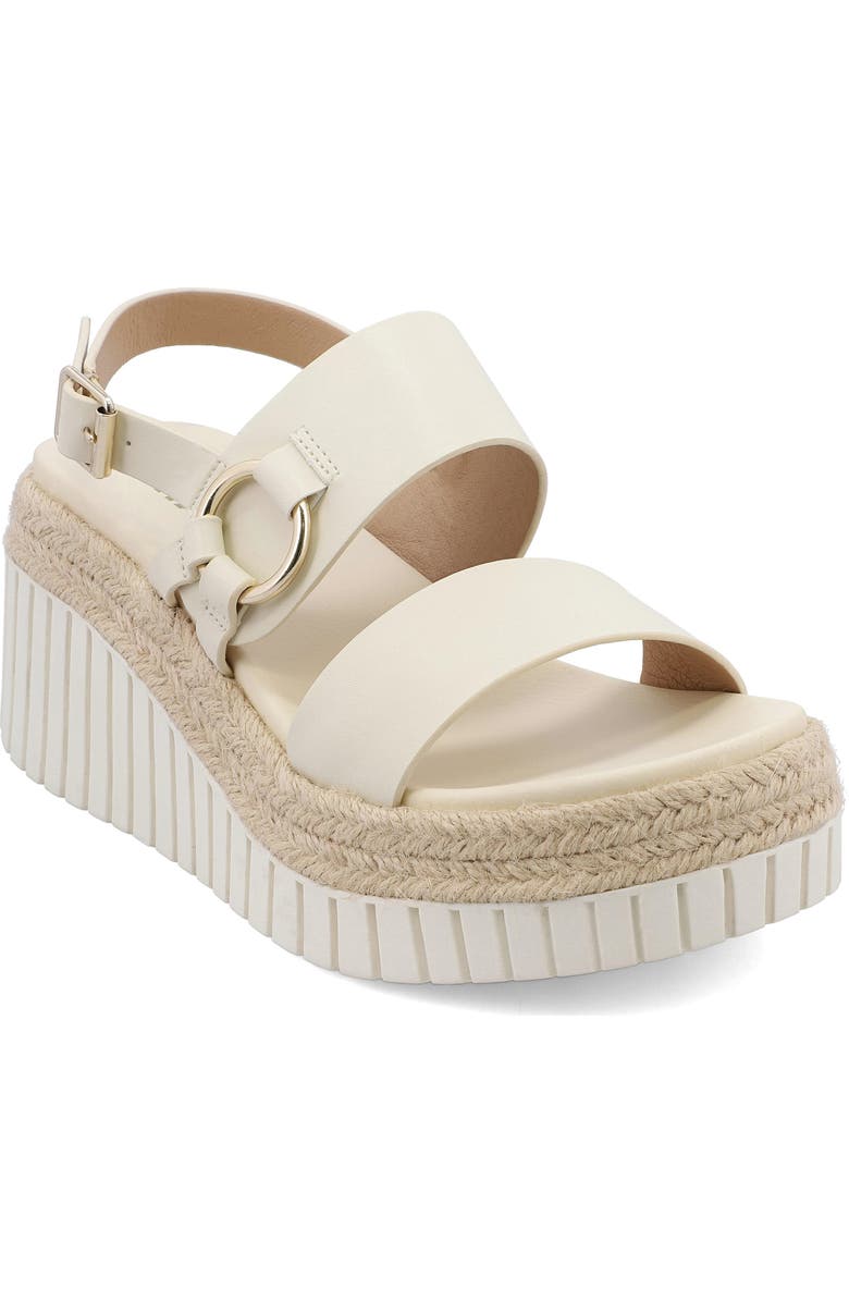 MIA Yuna Espadrille Platform Wedge, Main, color, Bone