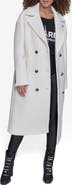 KARL LAGERFELD PARIS Textured Double Breasted Coat
