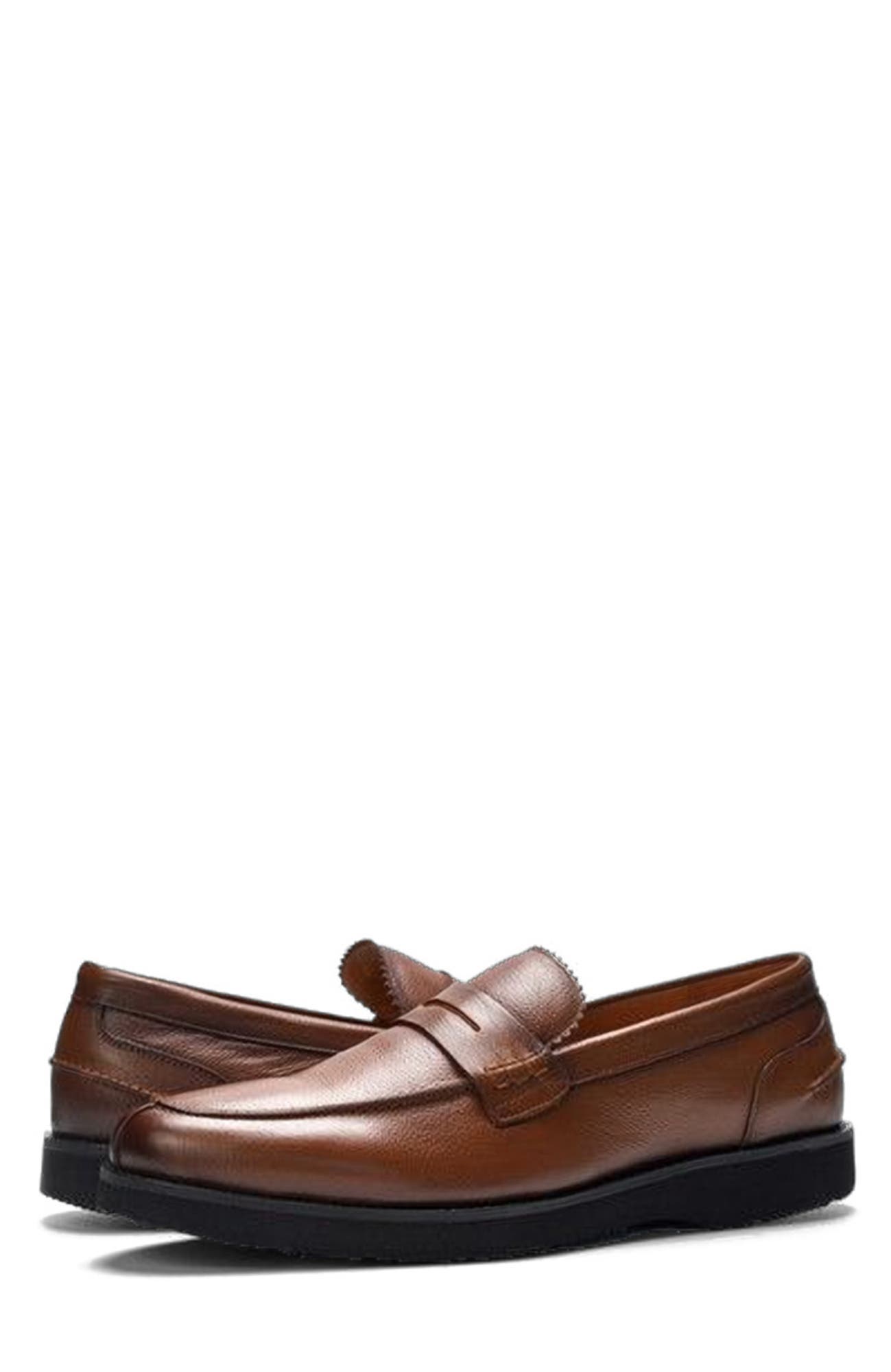 Mason Penny Loafer, Alternate, color, Brown Leather
