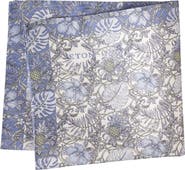 Eton Light Blue Tropical Oxford Silk Pocket Square