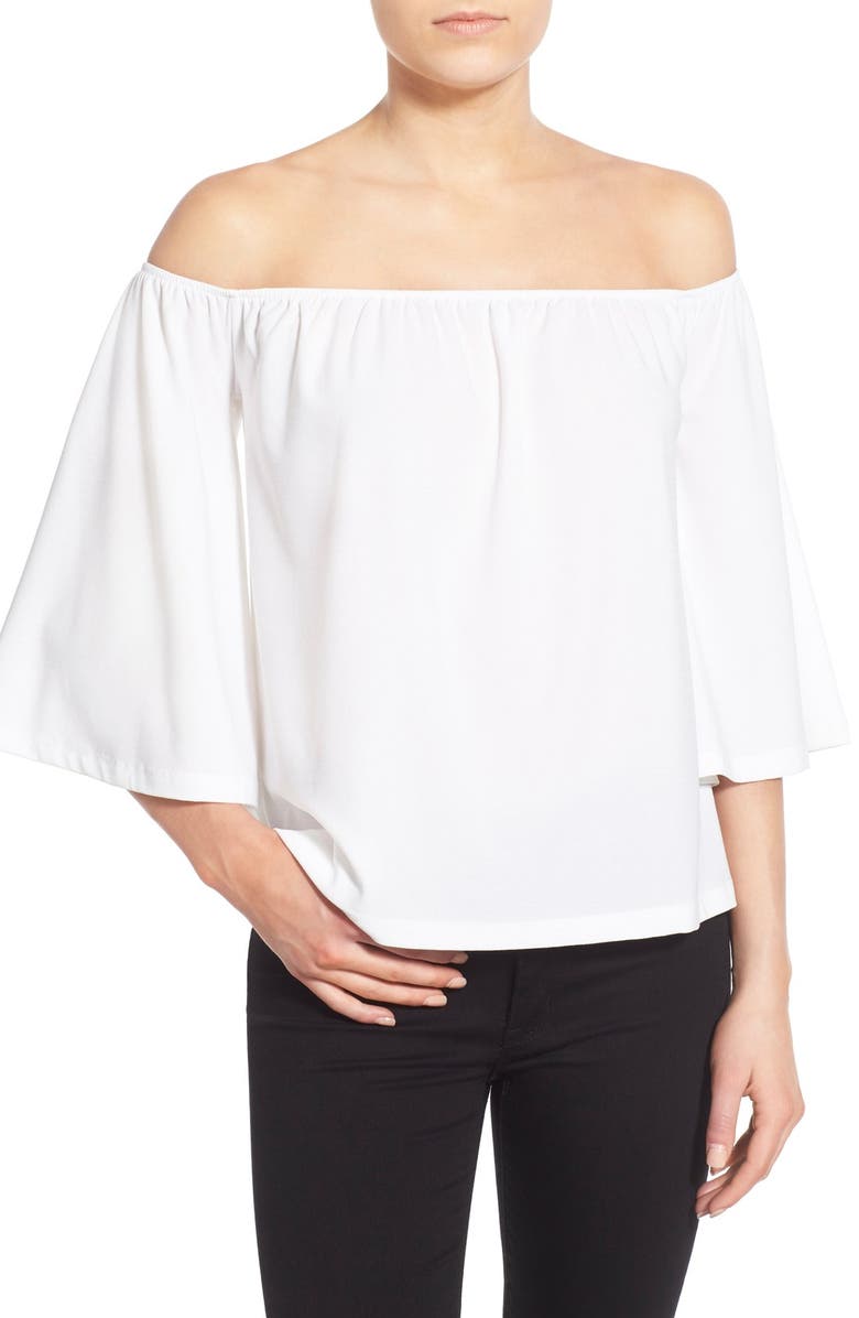 Leith Off the Shoulder Knit Top, Main, color,
