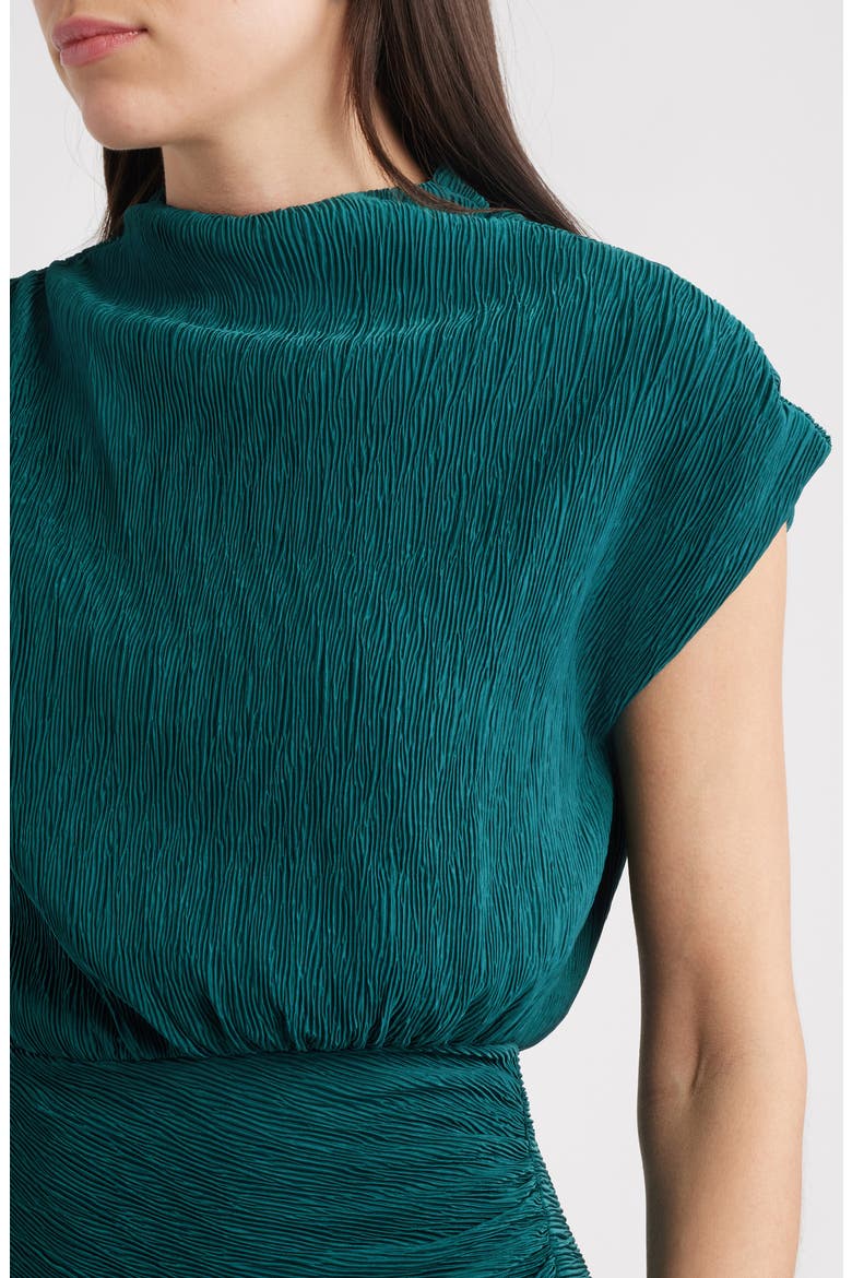 Delmara Textured Cocktail Dress, Alternate, color, EMERALD