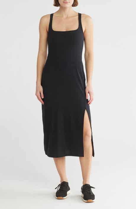 Beyond Yoga Featherweight Getaway Split Hem Midi Dress