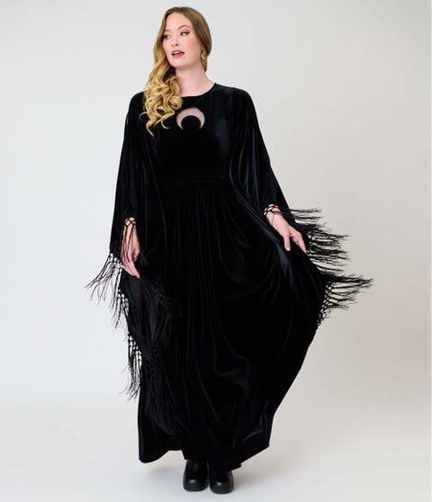 1960s Flutter Sleeve Caftan