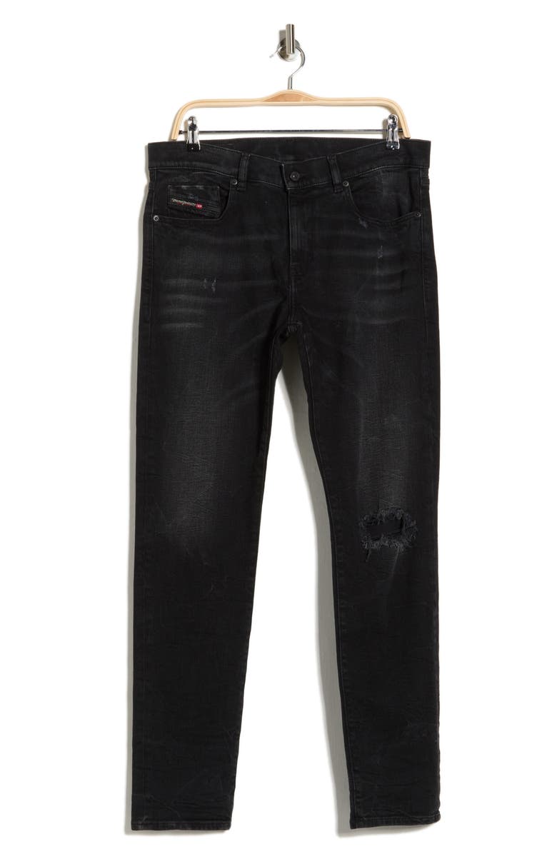 DIESEL<sup>®</sup> 2019 D-Strukt Slim Fit Jeans, Alternate, color, Black/ Denim
