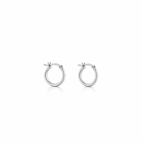 Sterling Silver Classic Huggie Hoops