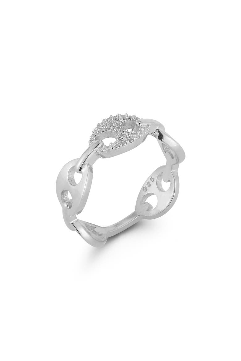 Frozen Mariner Link Ring, Main, color, SILVER