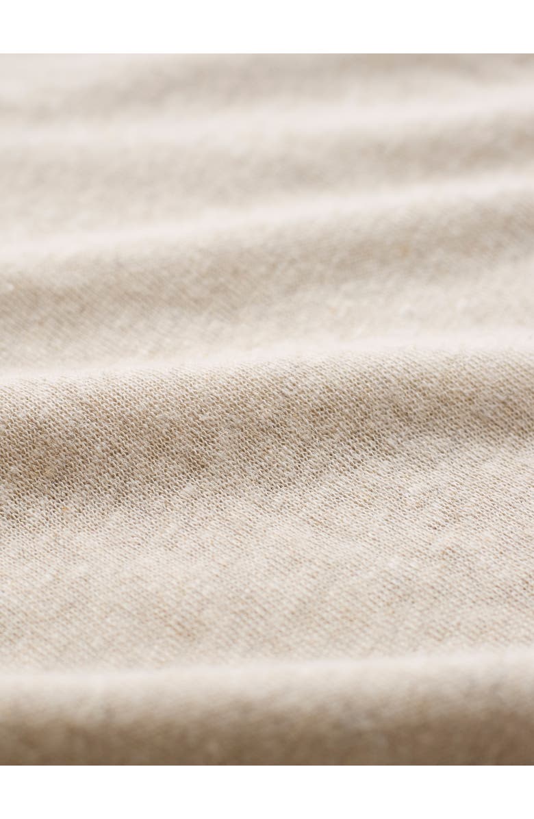 Celtic & Co. Relaxed V-Neck Linen Blend T-Shirt, Alternate, color, Undyed Ecru