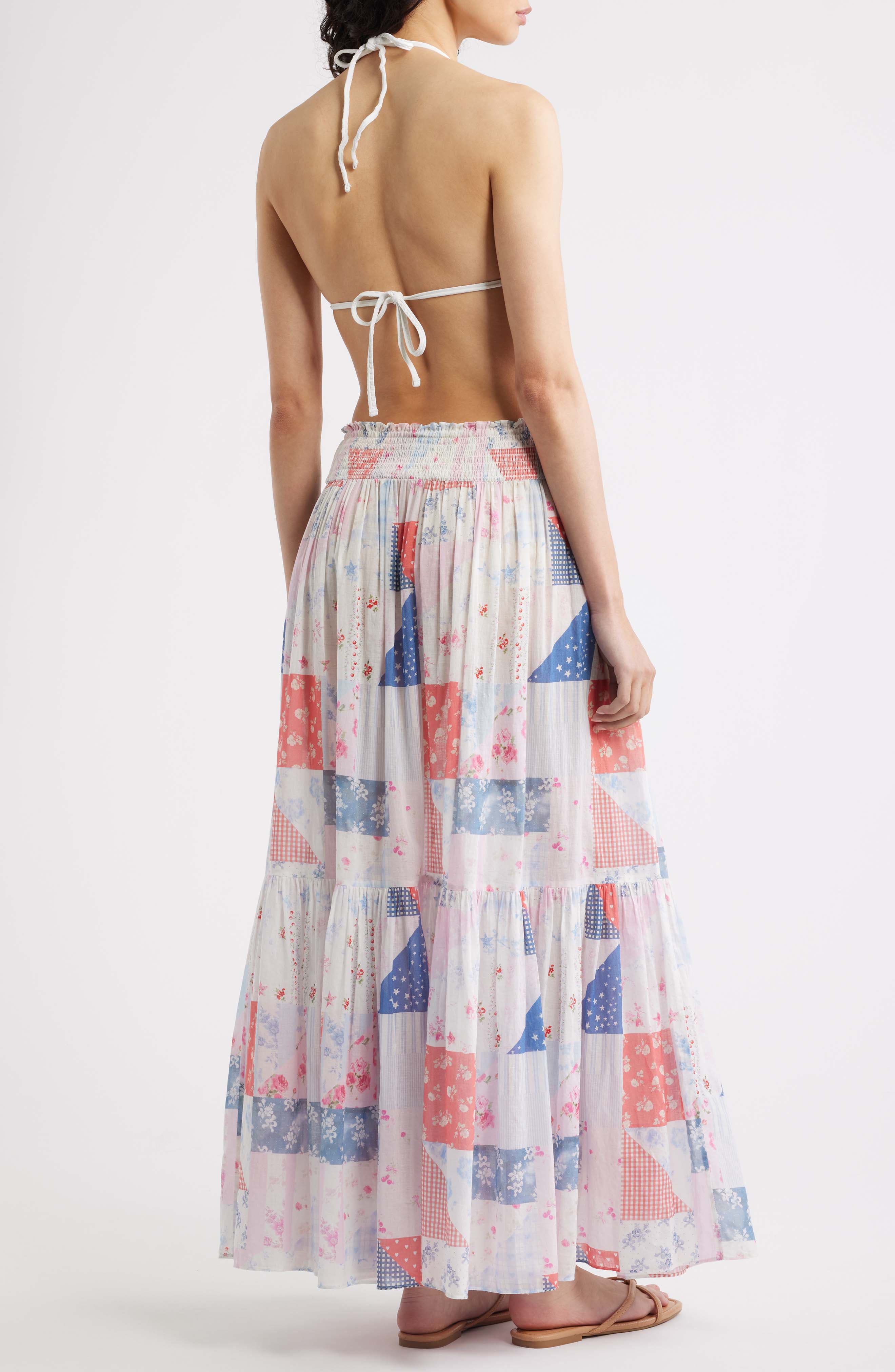 Umber Cotton Maxi Skirt - image 2