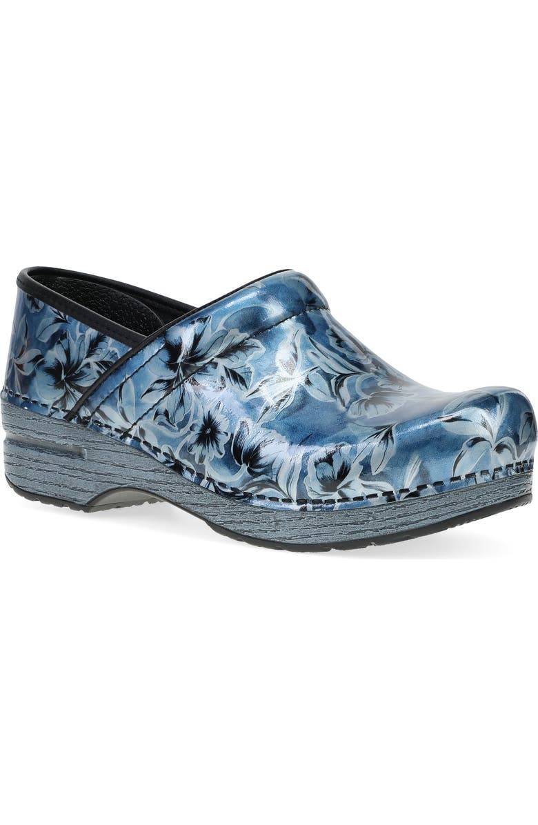 Dansko Professional Clog, Main, color, Blue Vine Patent