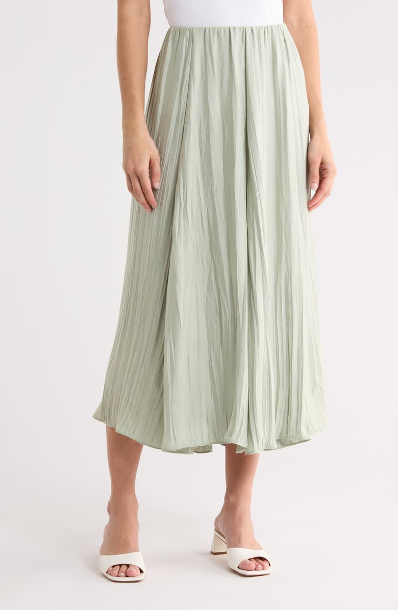 Vince Crinkled Maxi Skirt, Main, color, Jade Water
