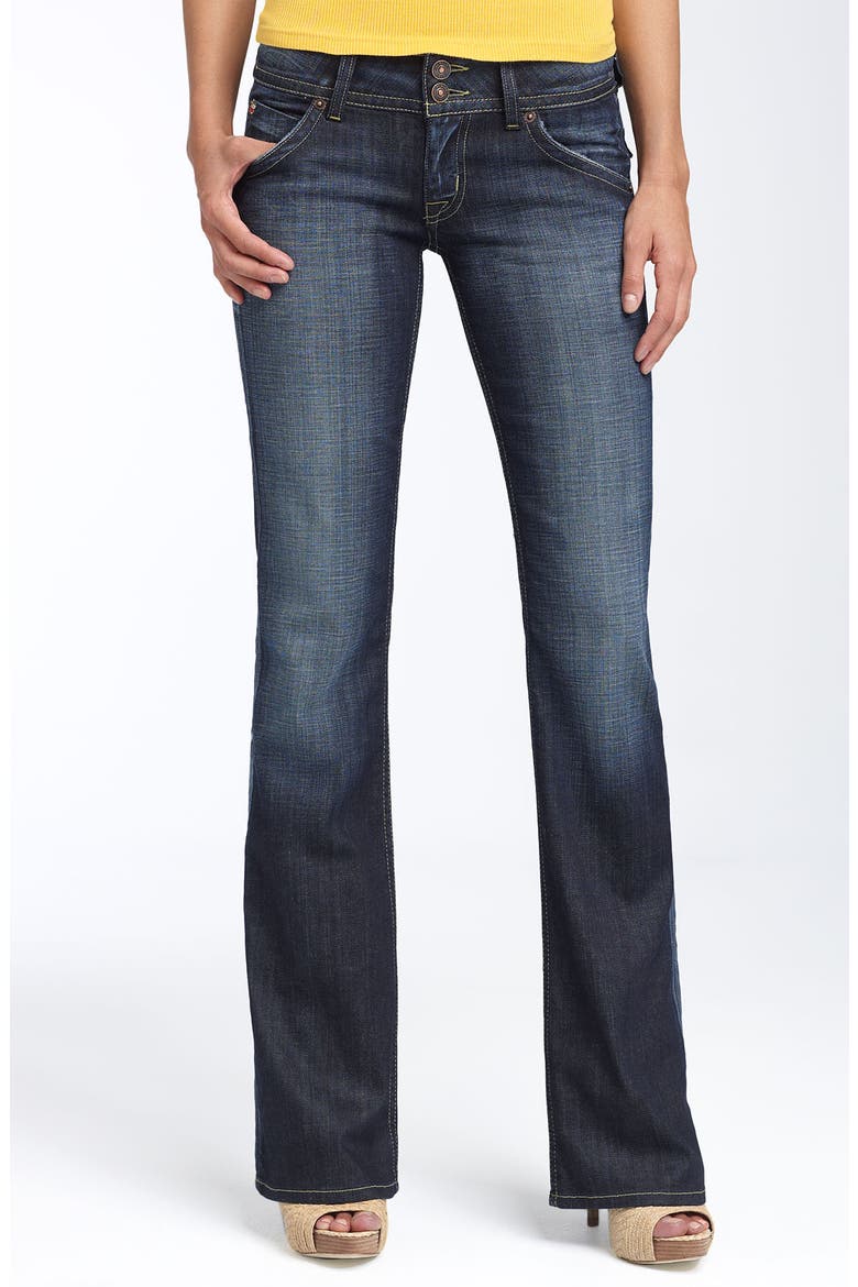 Signature Flap Pocket Bootcut Jeans, Main, color, ELM