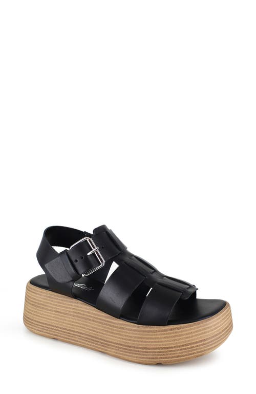 Candie's Kaira Platform Wedge Sandal in Black 