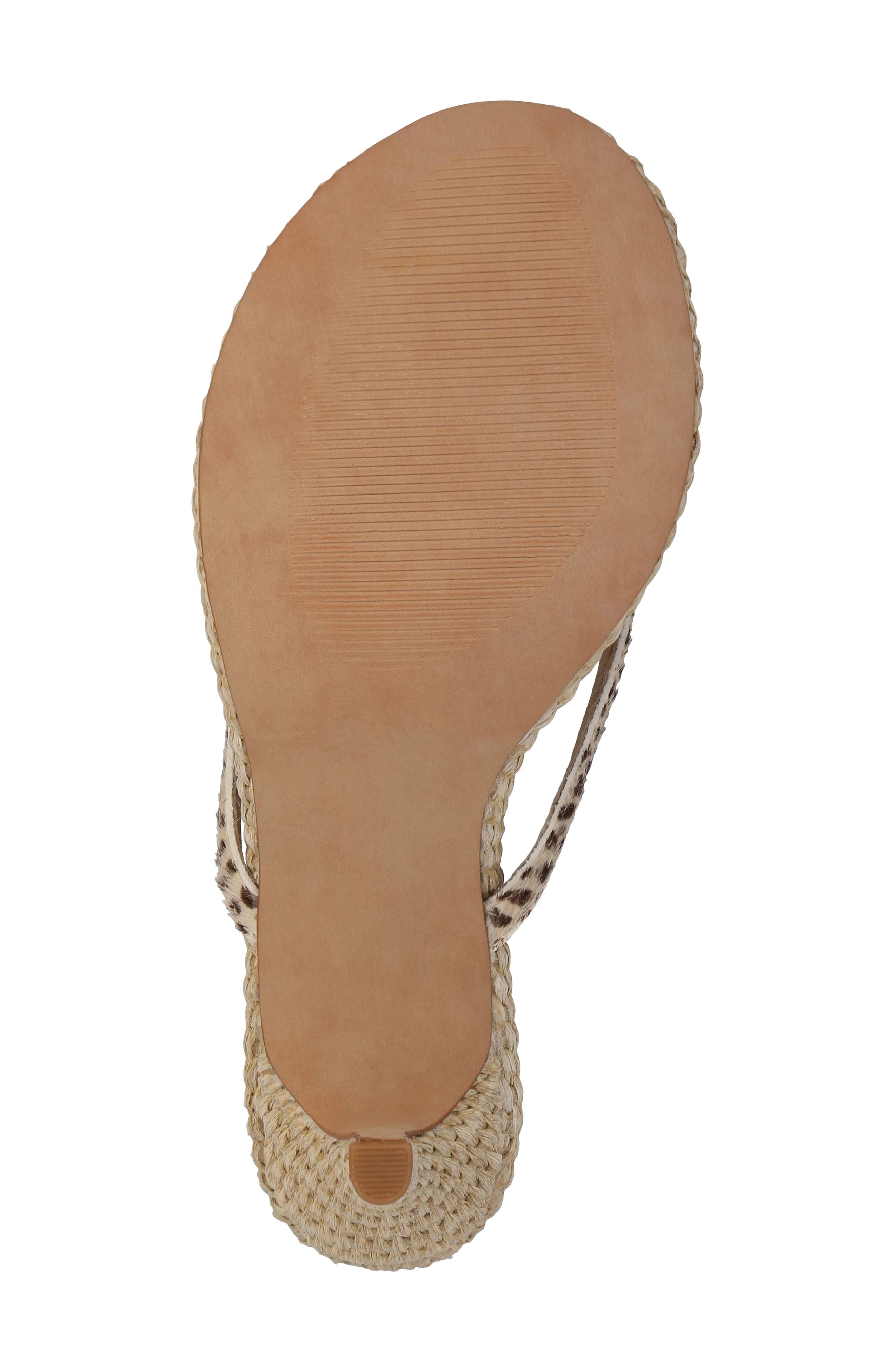 Zania Genuine Calf Hair Sandal, Alternate, color, CHEETAH