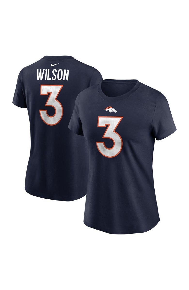 Nike Women's Nike Russell Wilson Navy Denver Broncos Player Name & Number T-Shirt, Main, color, 