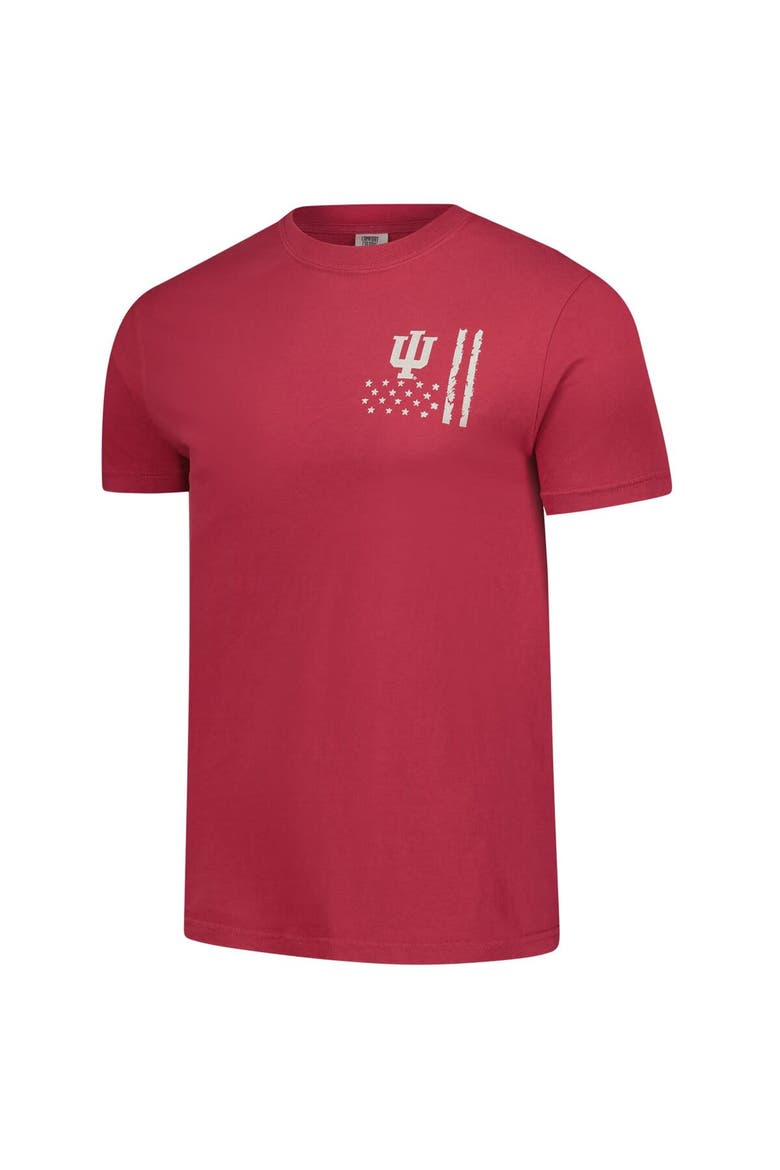 Men's  Crimson Indiana Hoosiers Comfort Colors OHT Camo Overlay T-Shirt, Alternate, color, Crimson