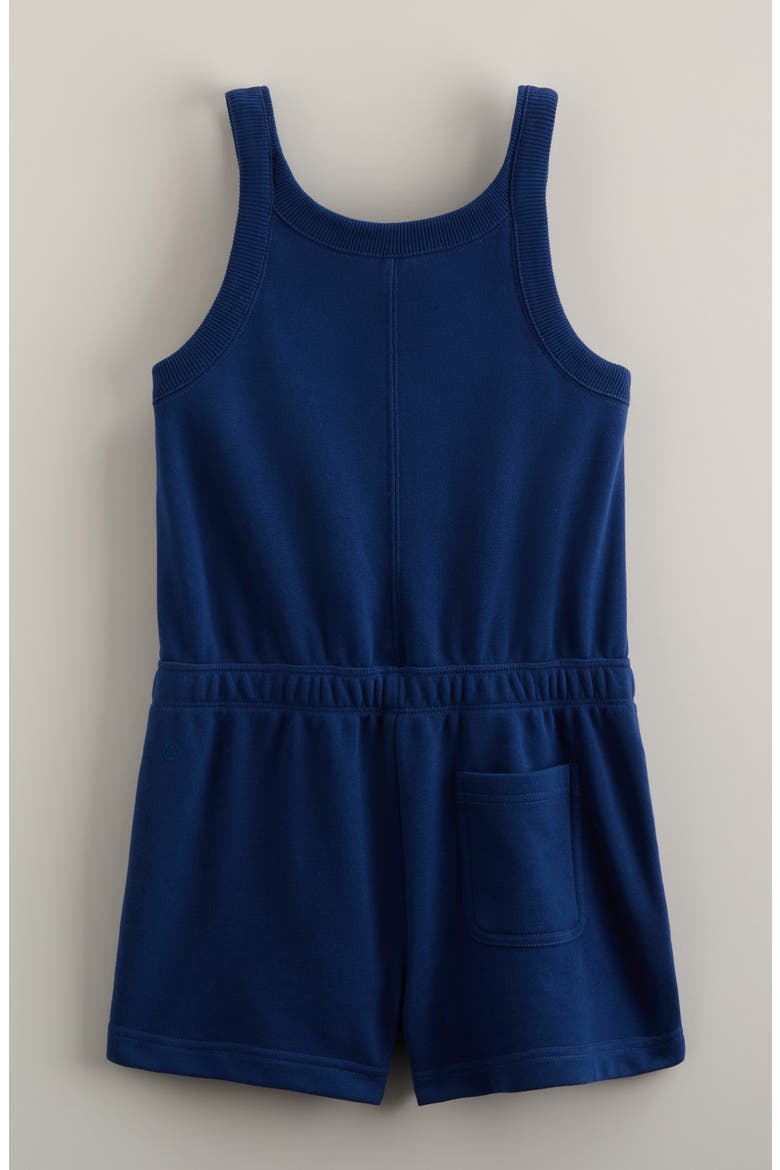 Kids' Cotton Blend Romper, Alternate, color, BLUE ESTATE