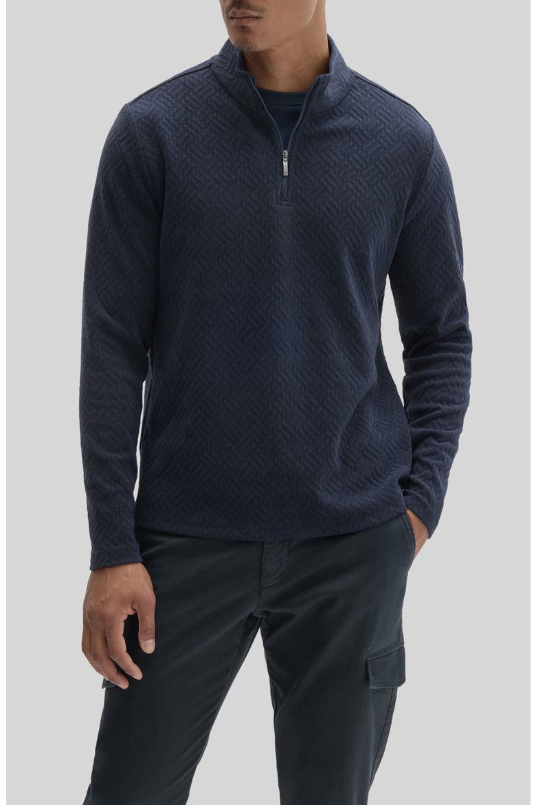 Avila Quarter Zip Pullover, Main, color, DARK CASPIAN