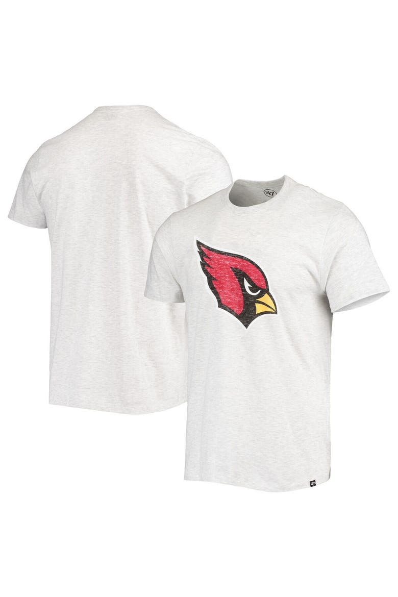 Men's '47 Heathered Gray Arizona Cardinals Premier Franklin T-Shirt, Main, color, Heather Gray