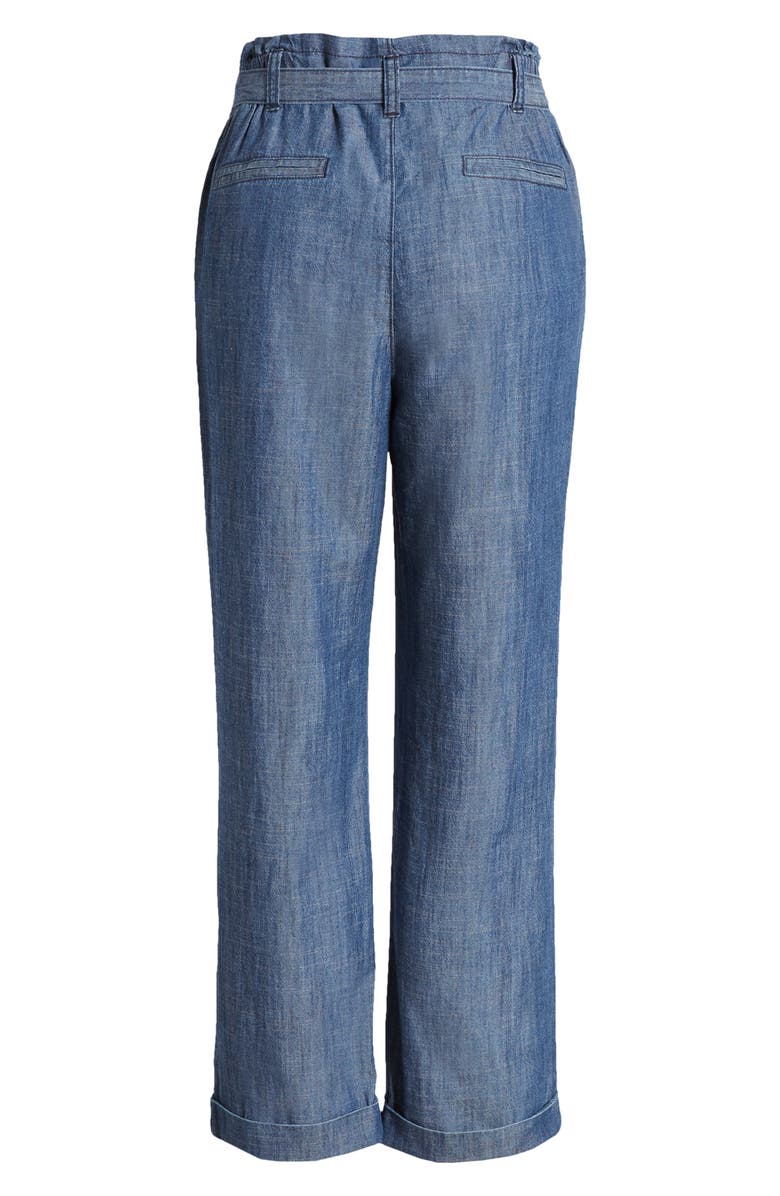 Caslon<sup>®</sup> Tie Waist Chambray Pants, Alternate, color, 