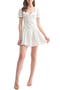 Collar Detail Eyelet Minidress