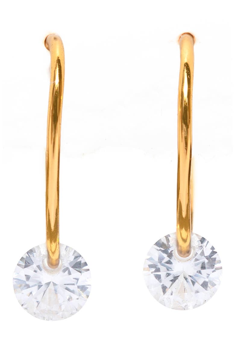 Endless Dewdrop Hoop Earrings, Main, color, GOLD