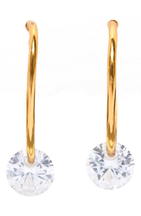 Endless Dewdrop Hoop Earrings