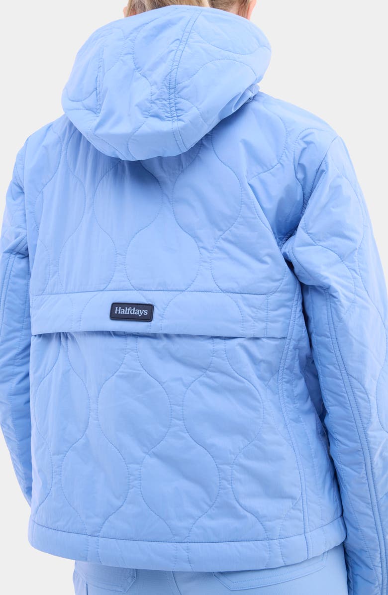 Halfdays Bessie Water Resistant Packable Quilted Puffer Jacket, Alternate, color, Forget Me Not