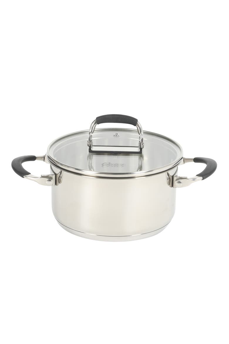 Platinum Silverbolt 6-Piece Stackable Stainless Steel Dutch Oven Set, Alternate, color, Silver