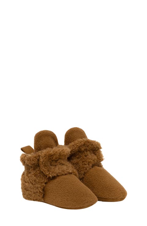 Sully Faux Shearling Bootie (Baby & Walker)