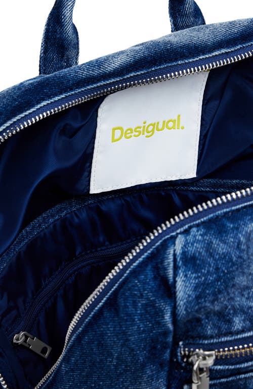 Desigual Denim L Backpack In Blue