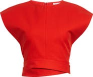 Alaïa Sculpting Rib Off the Shoulder Bodysuit