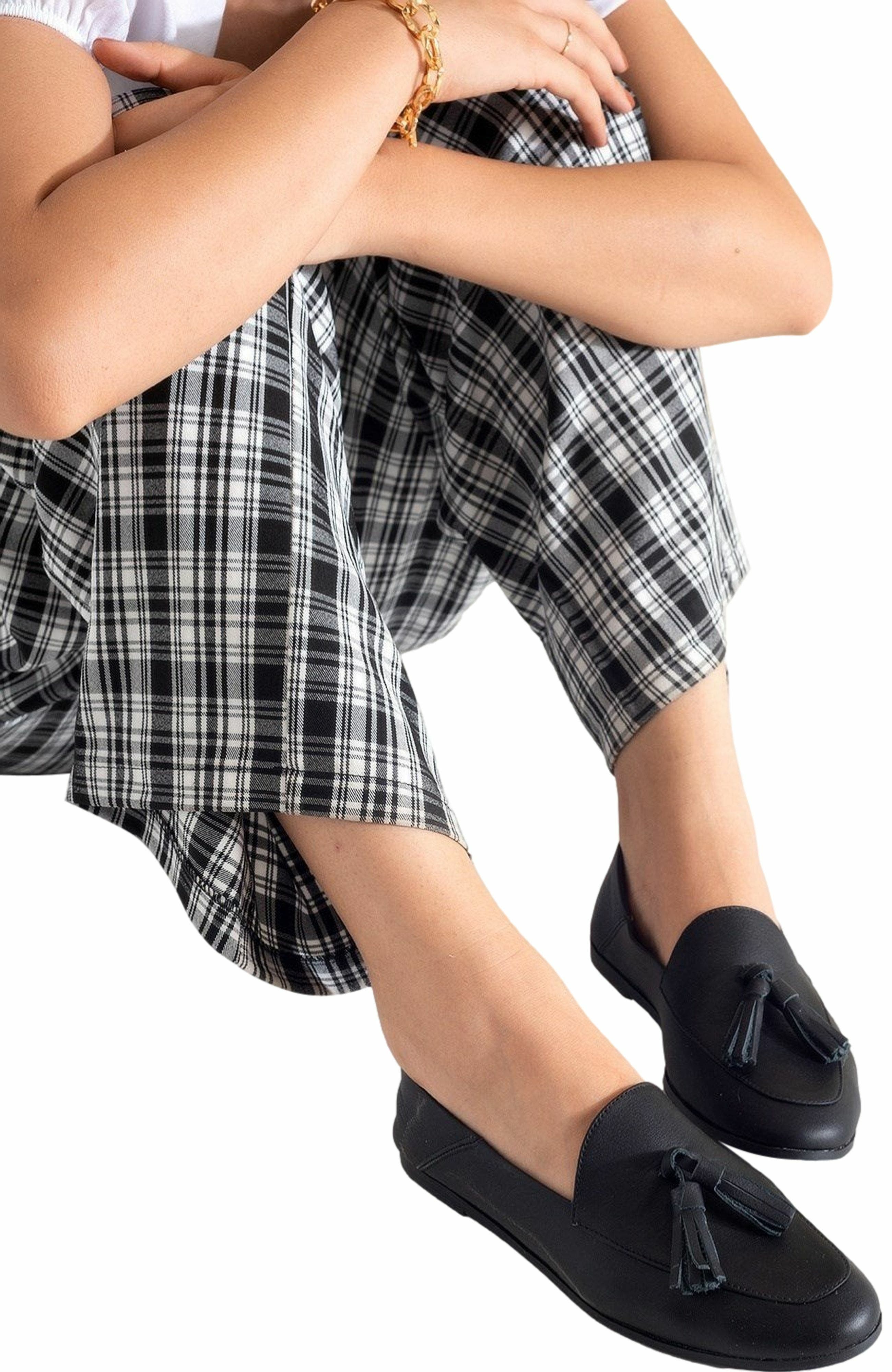 Forever & Always Shoes Mona Soft Leather Tassel Loafer, Alternate, color, Black Leather