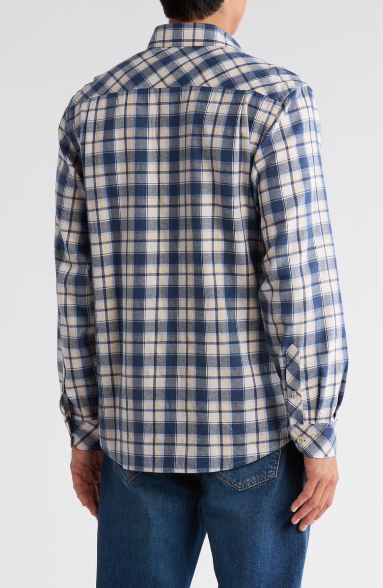 James Campbell Delmar Plaid Button-Up Shirt, Alternate, color, Blue