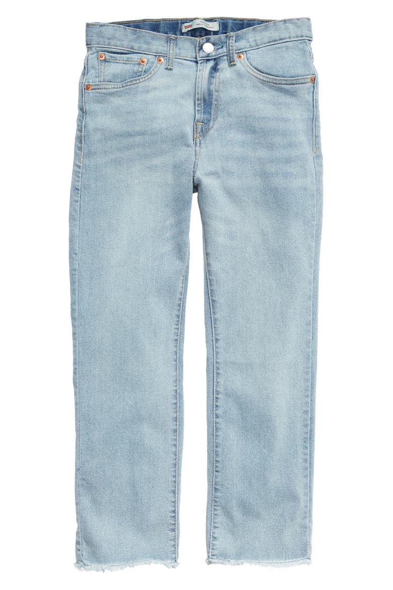 Levi's® High Waist Straight Leg Jeans, Main, color, BAUHAUS BLUES
