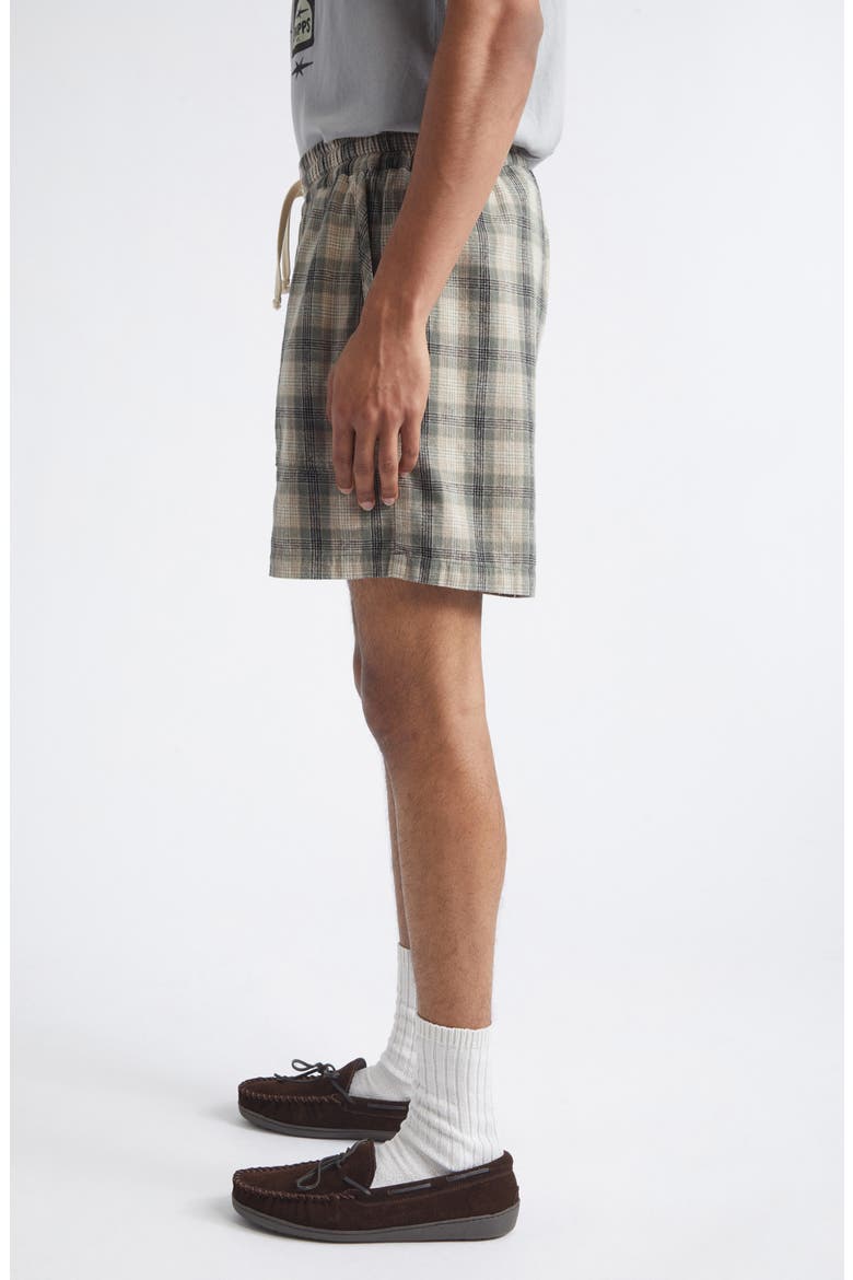 Kennedy Plaid Cotton Flannel Shorts, Alternate, color, SAGE PLAID