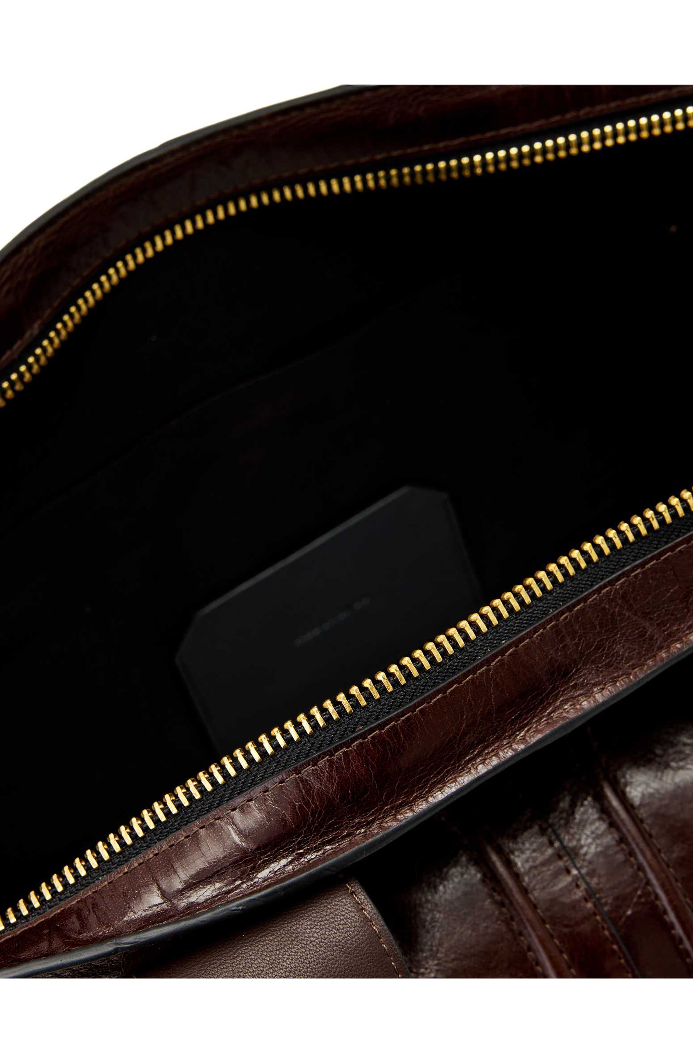 AllSaints Jean Rey Leather Tote, Alternate, color, Cognac Brown