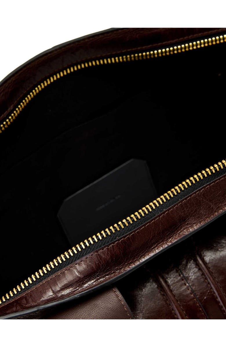 AllSaints Jean Rey Leather Tote, Alternate, color, Cognac Brown
