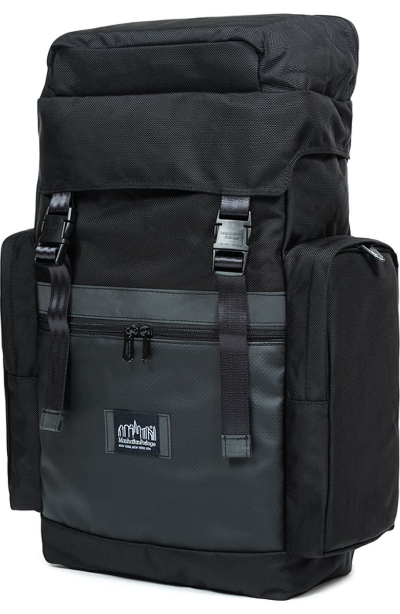 Manhattan Portage Twin Island Backpack, Main, color, Black