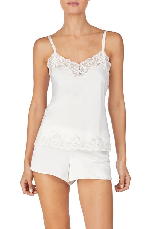 Lace Trim Short Pajamas