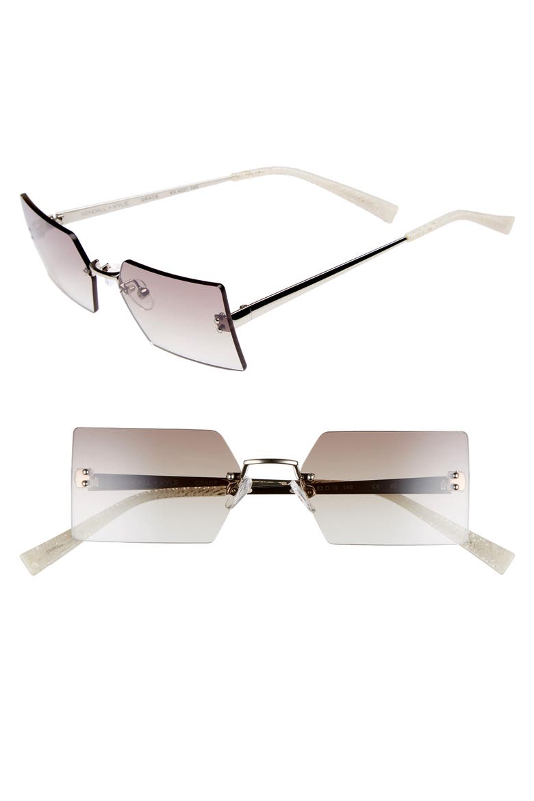 Grace 53mm Rimless Rectangular Sunglasses (Women) | Nordstrom