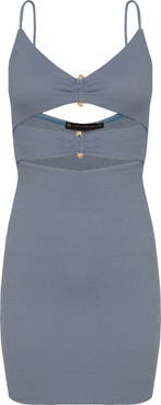 ViX Paula Hermanny Nika Cutout Cover-Up Minidress