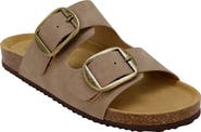 Seven7 Griffin Faux Leather Double Strap Slide Sandal