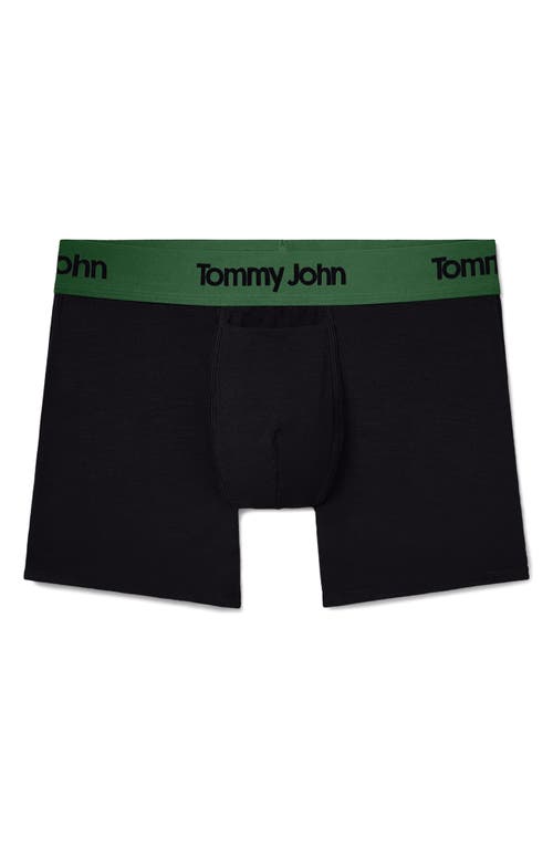 Tommy John Second Skin 4-inch Boxer Briefs In Black