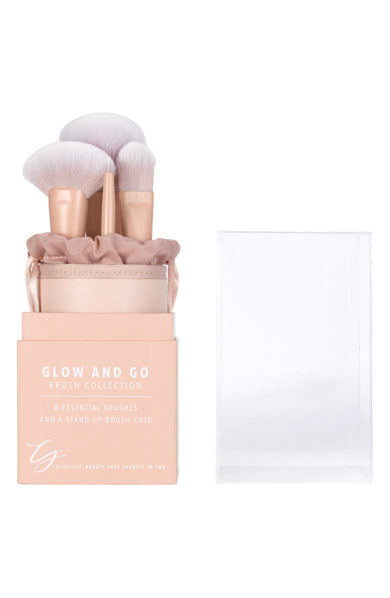 COLORJUST Matte Pink Brush Set, Main, color,