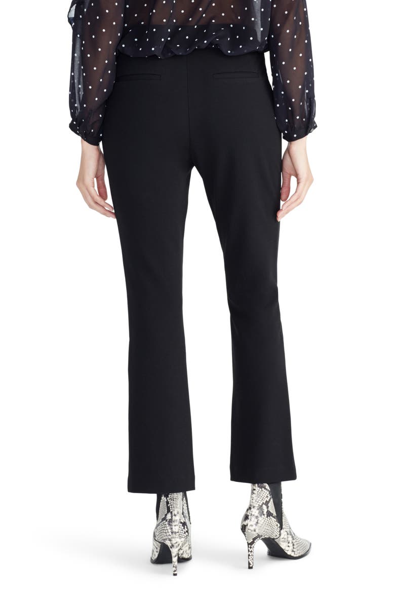 Flare Crepe Pants, Alternate, color, BLACK