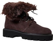Aquatalia Eva Faux Shearling Cuff Weatherproof Hiker Boot
