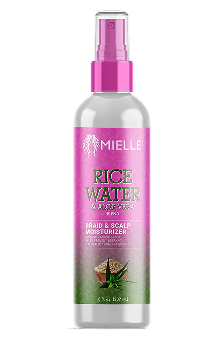MIELLE Rice Water & Aloe Vera Blend Braid & Scalp Moisturizer, Main, color,