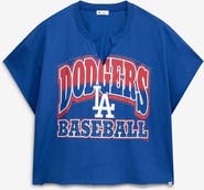 '47 Women's '47  Royal Los Angeles Dodgers Plus Size Win Big Oversized Notch-Neck T-Shirt